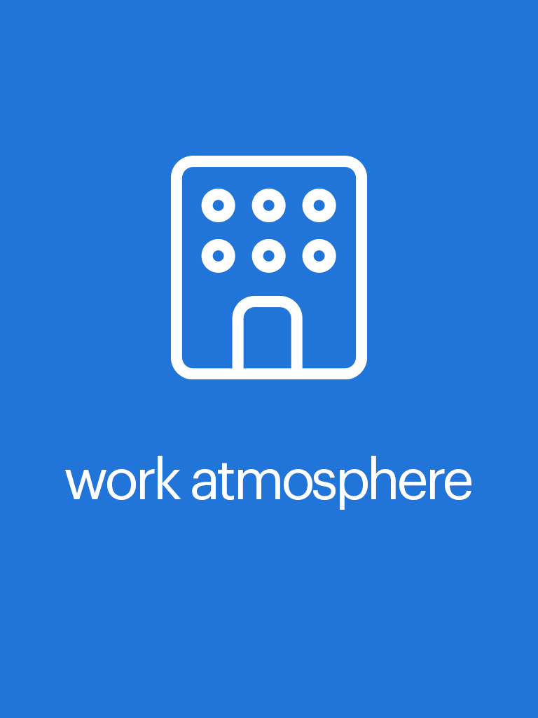image of icon saying work atmosphere