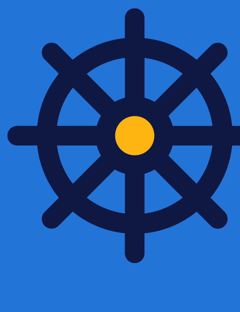 image of ship wheel