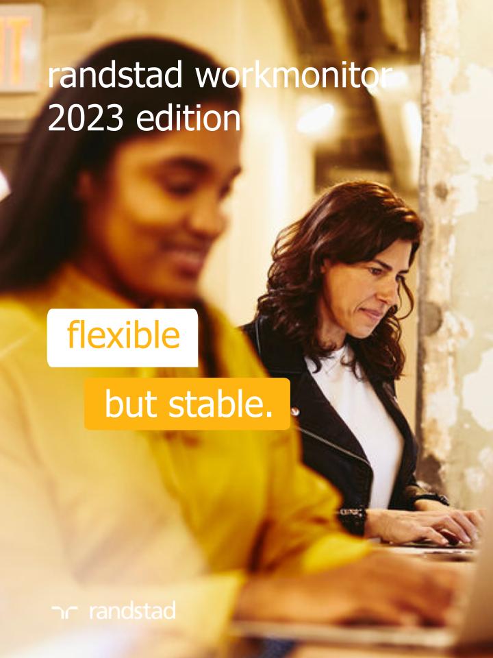 randstad workmonitor 2023 flexible but stable