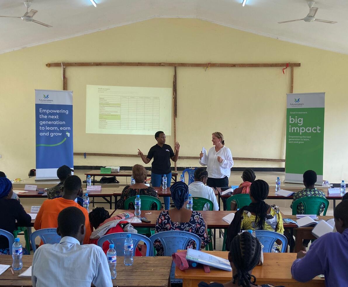 teaching entrepreneurs in Tanzania
